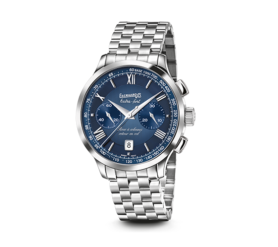 Armbanduhr Eberhard Herr Extra-fort rac retour en vol in Stahl 31957.03 CA99 - 31957.03 CA99